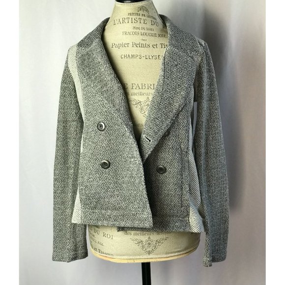Anthropologie Monday Tuesday Gray Knit Coat Size XS - Picture 2 of 11